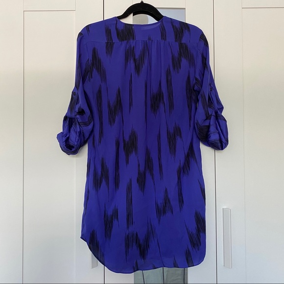 Reformed Blue and Black Shift Dress - Picture 2 of 2
